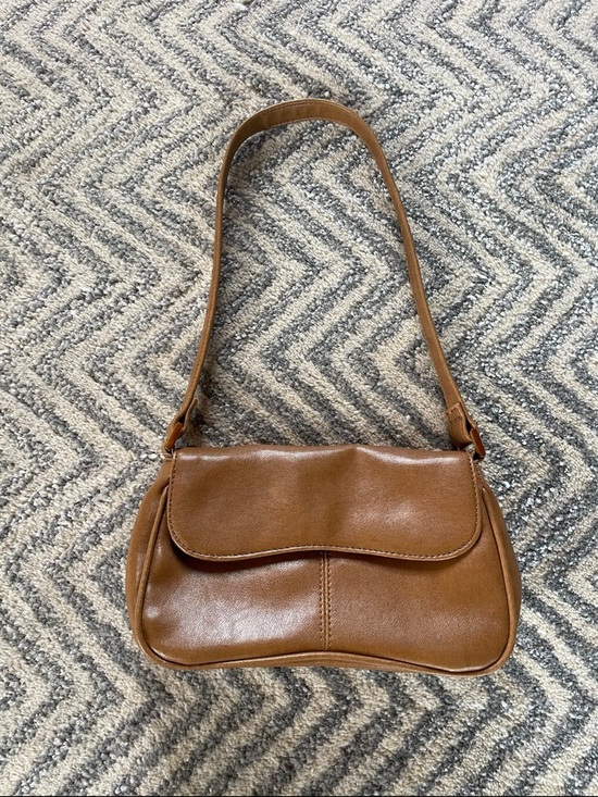 Monet Handbags - Monet Brown Leather Shoulder Bag